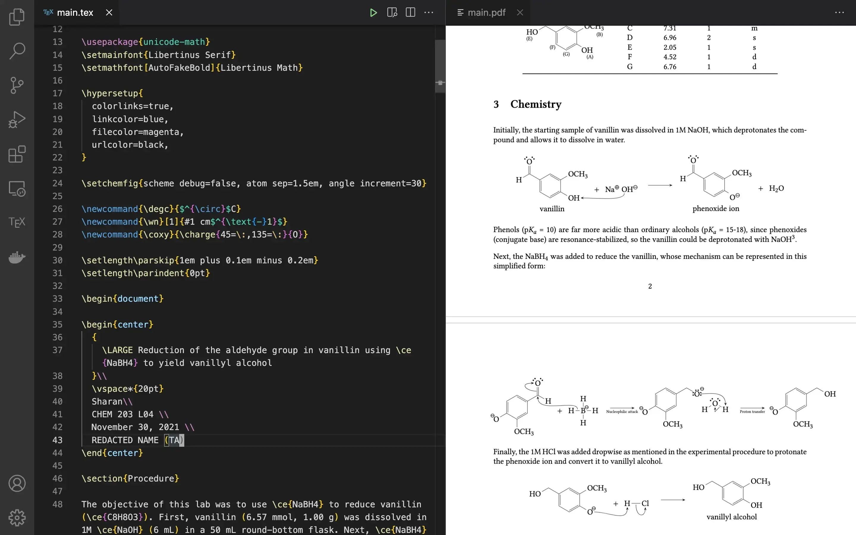 My LaTeX setup in Visual Studio Code