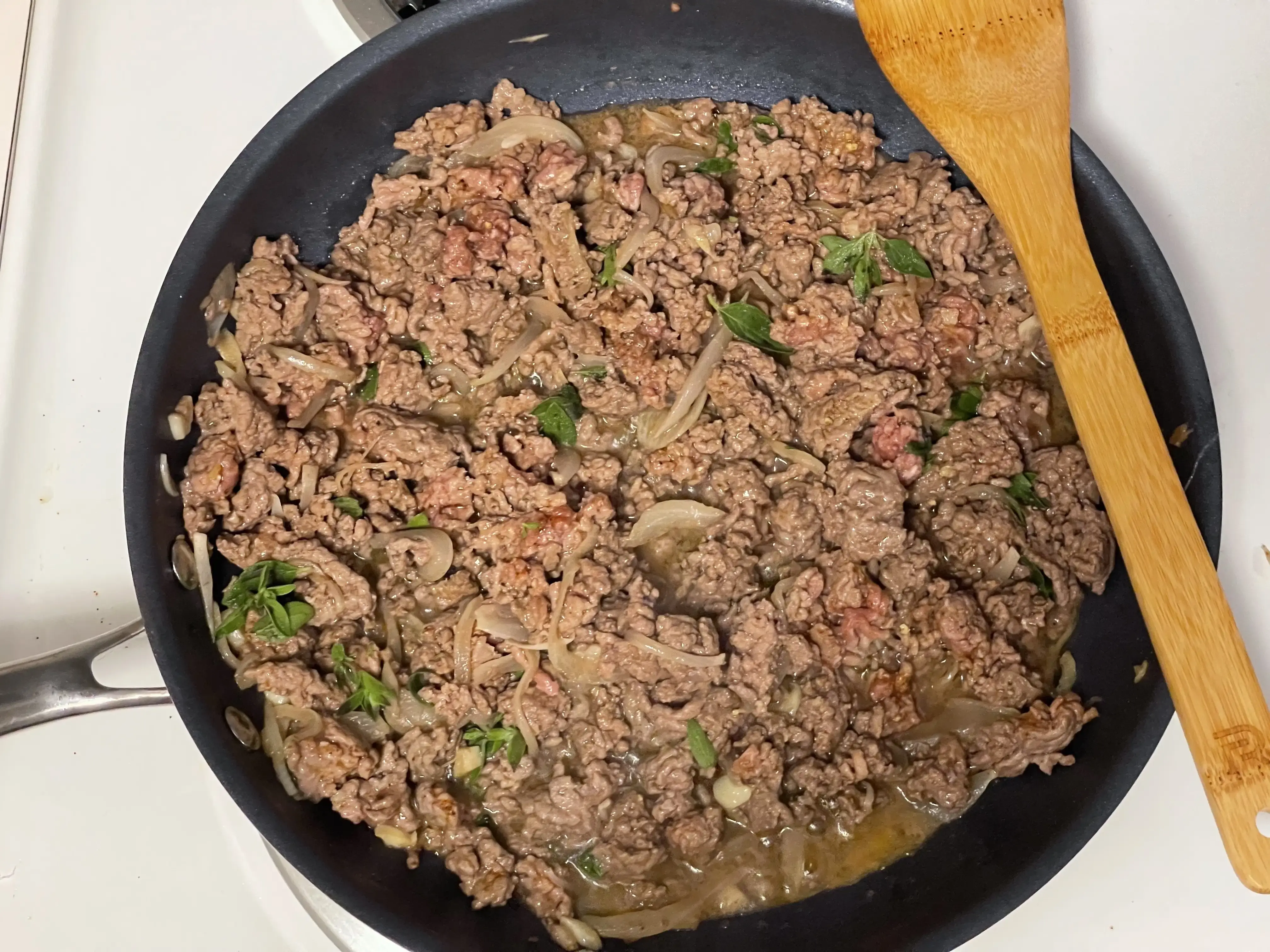 Ground beef with seasonings